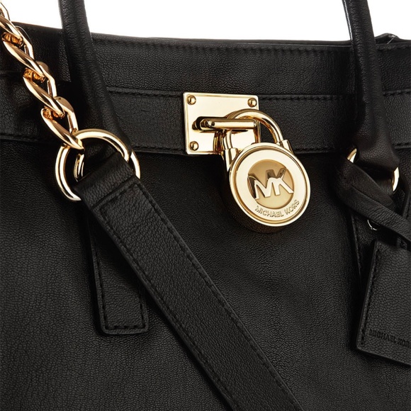 Michael Kors Hamilton Handbag Large Black - Picture 2 of 13